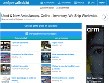 Tablet Screenshot of amigosvalladolid.com